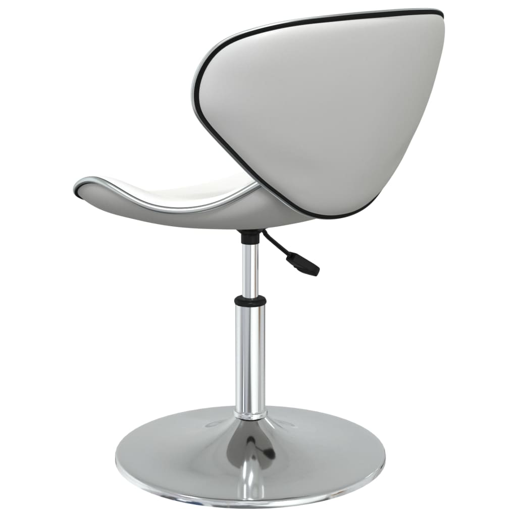 vidaXL Esszimmerstühle 6 Stk. Weiß Kunstleder