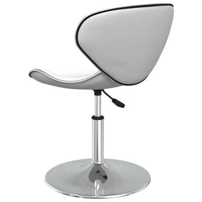 vidaXL Esszimmerstühle 6 Stk. Weiß Kunstleder