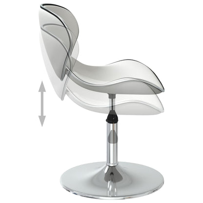vidaXL Esszimmerstühle 6 Stk. Weiß Kunstleder