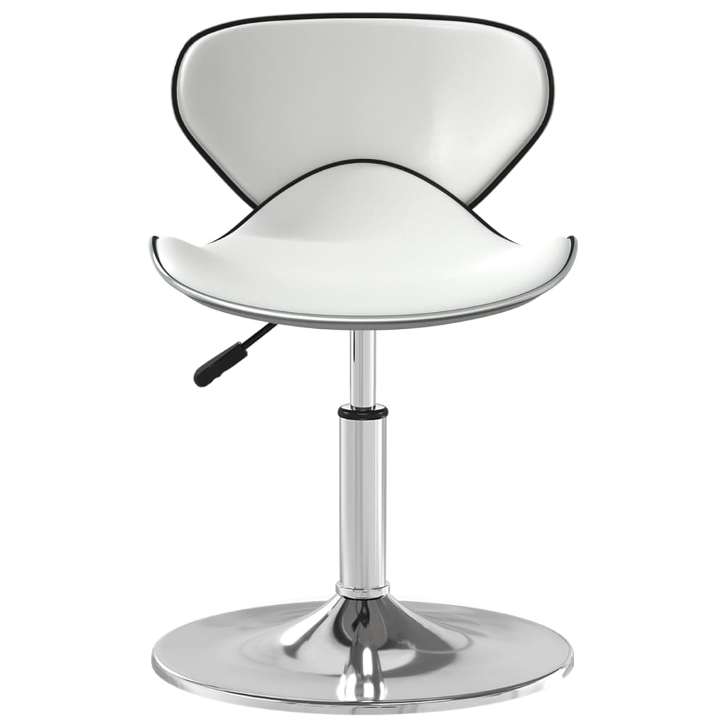 vidaXL Chaise de salle à manger similicuir blanc