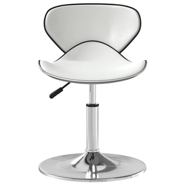 vidaXL Chaise de salle à manger similicuir blanc