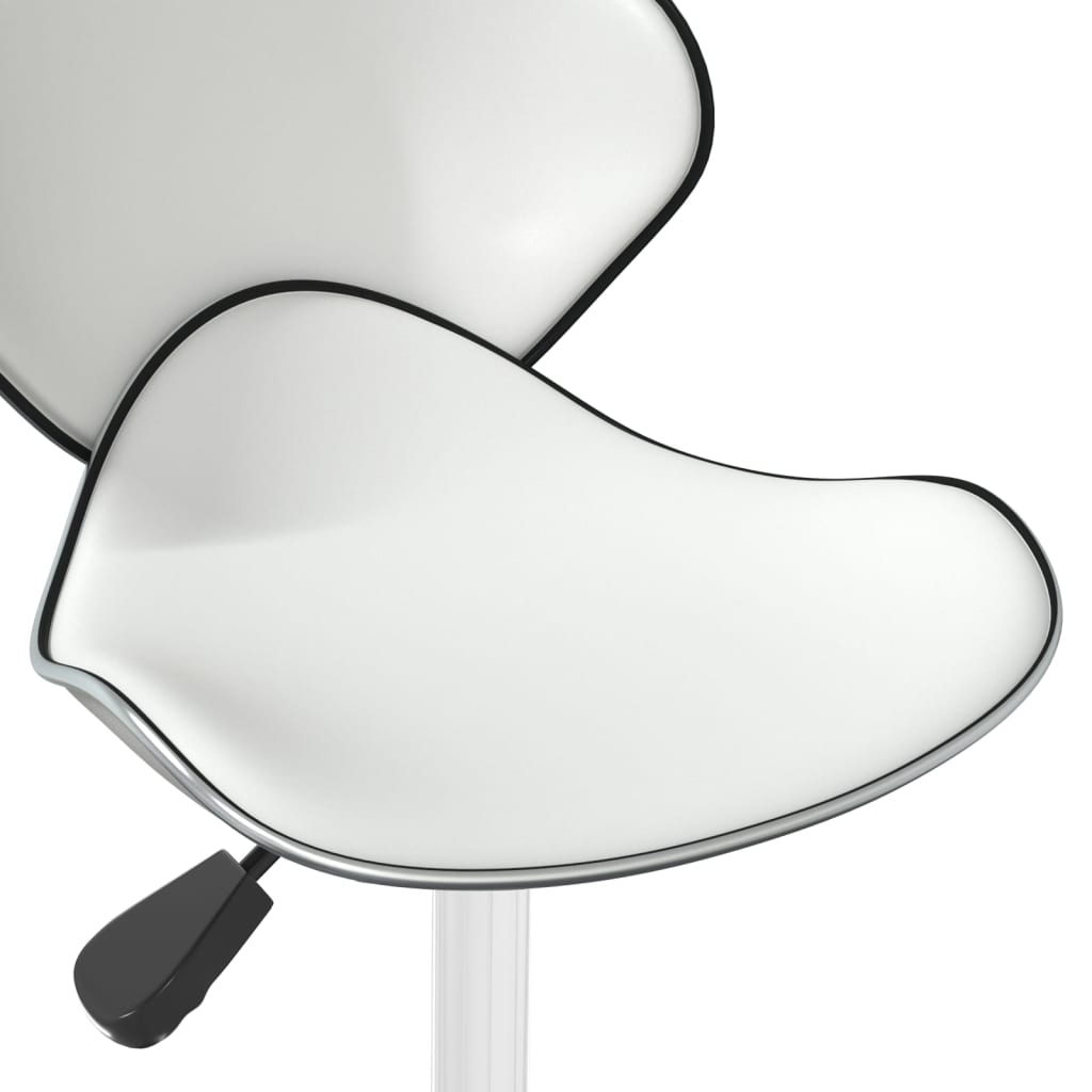 vidaXL Chaise de salle à manger similicuir blanc