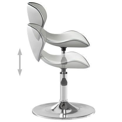 vidaXL Chaise de salle à manger similicuir blanc