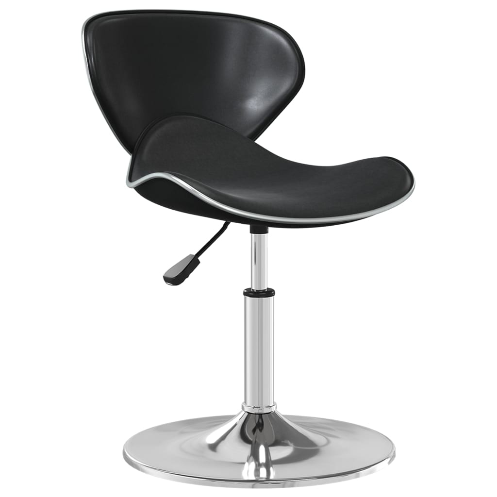 vidaXL Chaise de salle à manger noire en similicuir