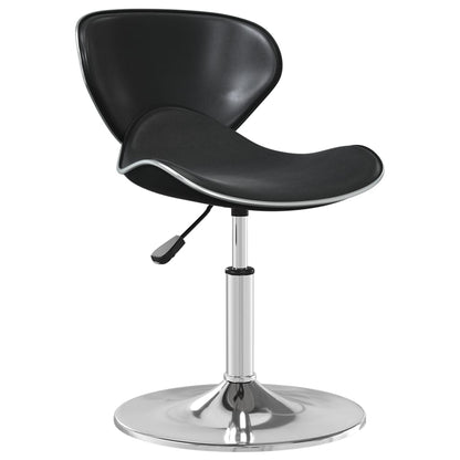vidaXL Chaise de salle à manger noire en similicuir