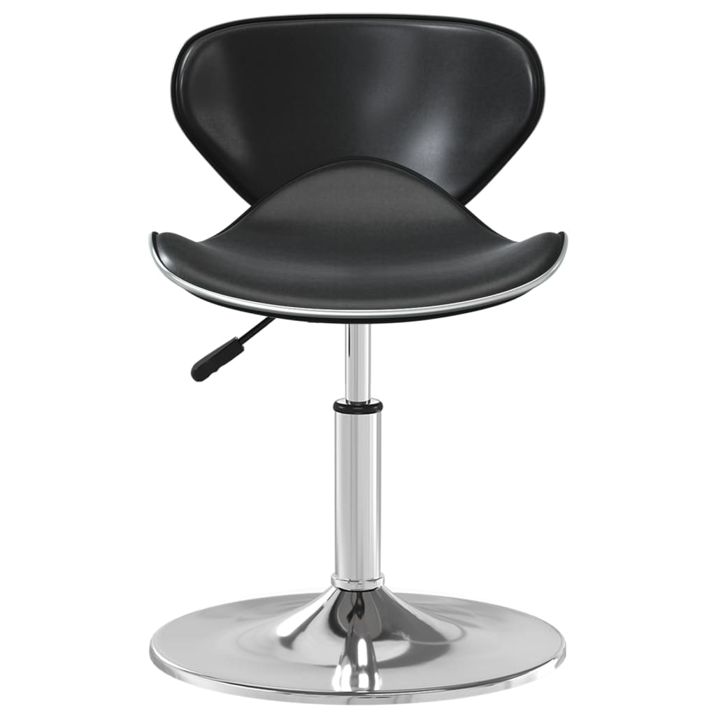 vidaXL Chaise de salle à manger noire en similicuir