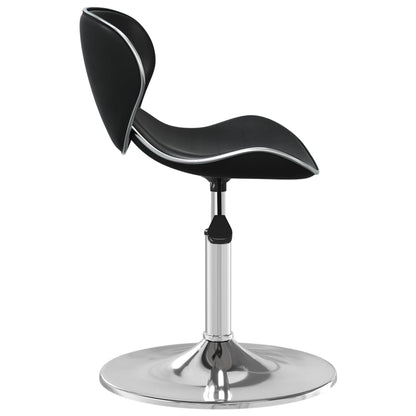 vidaXL Chaise de salle à manger noire en similicuir