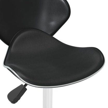 vidaXL Chaise de salle à manger noire en similicuir