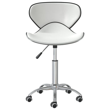vidaXL Chaises de salle à manger 4 pcs Similicuir blanc pivotantes