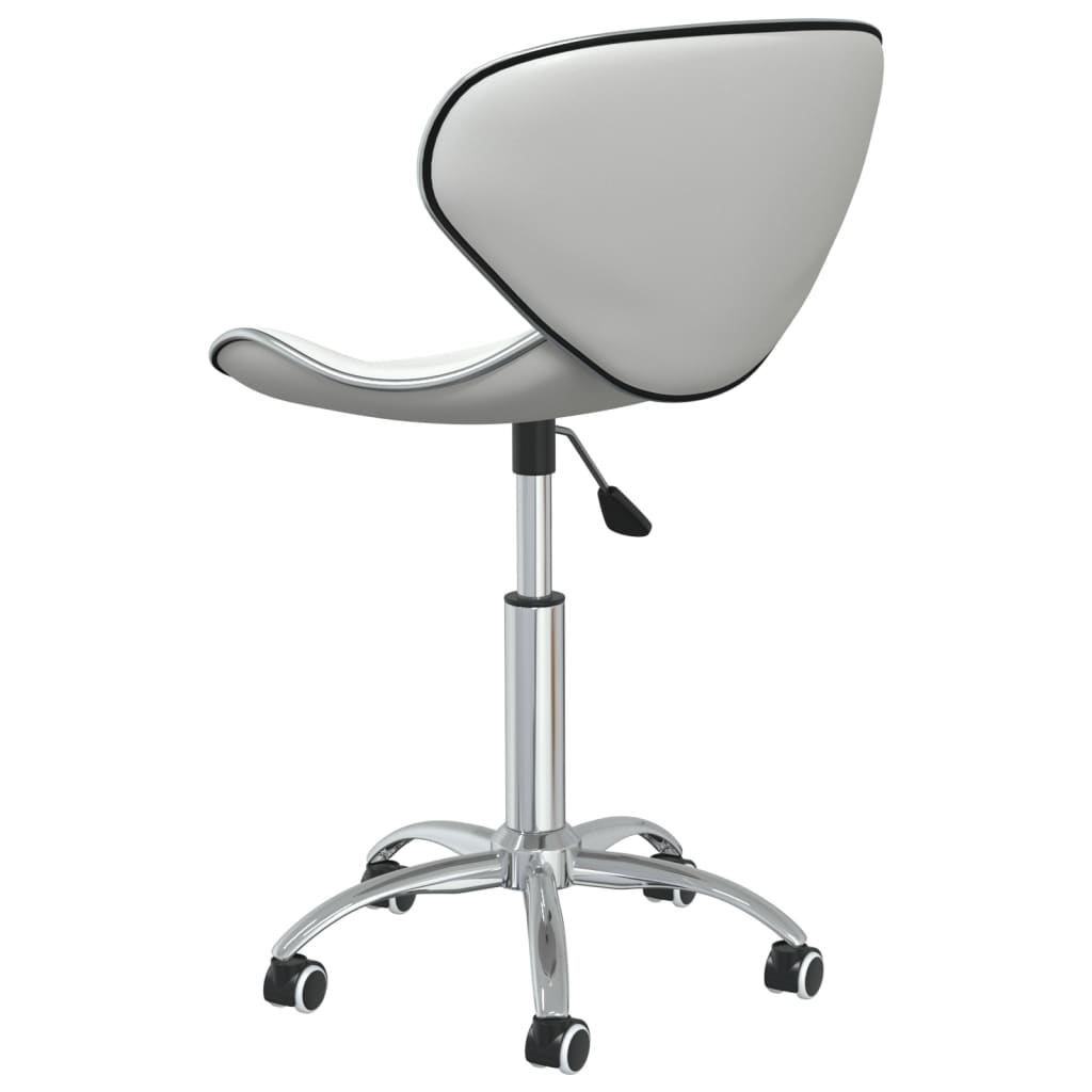 vidaXL Chaises de salle à manger 4 pcs Similicuir blanc pivotantes