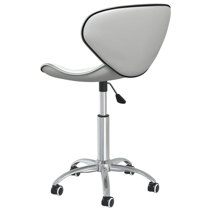 vidaXL Chaises de salle à manger 4 pcs Similicuir blanc pivotantes