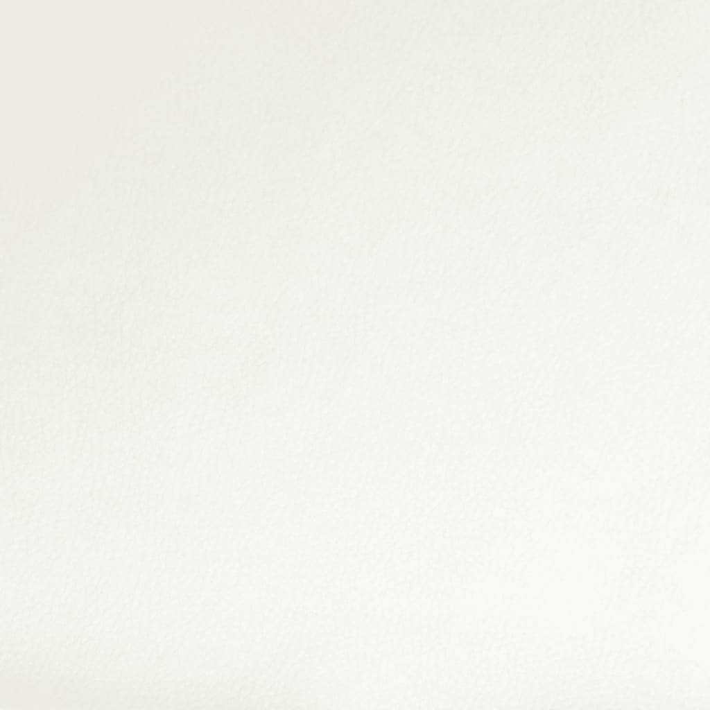 vidaXL Chaises de salle à manger 4 pcs Similicuir blanc pivotantes