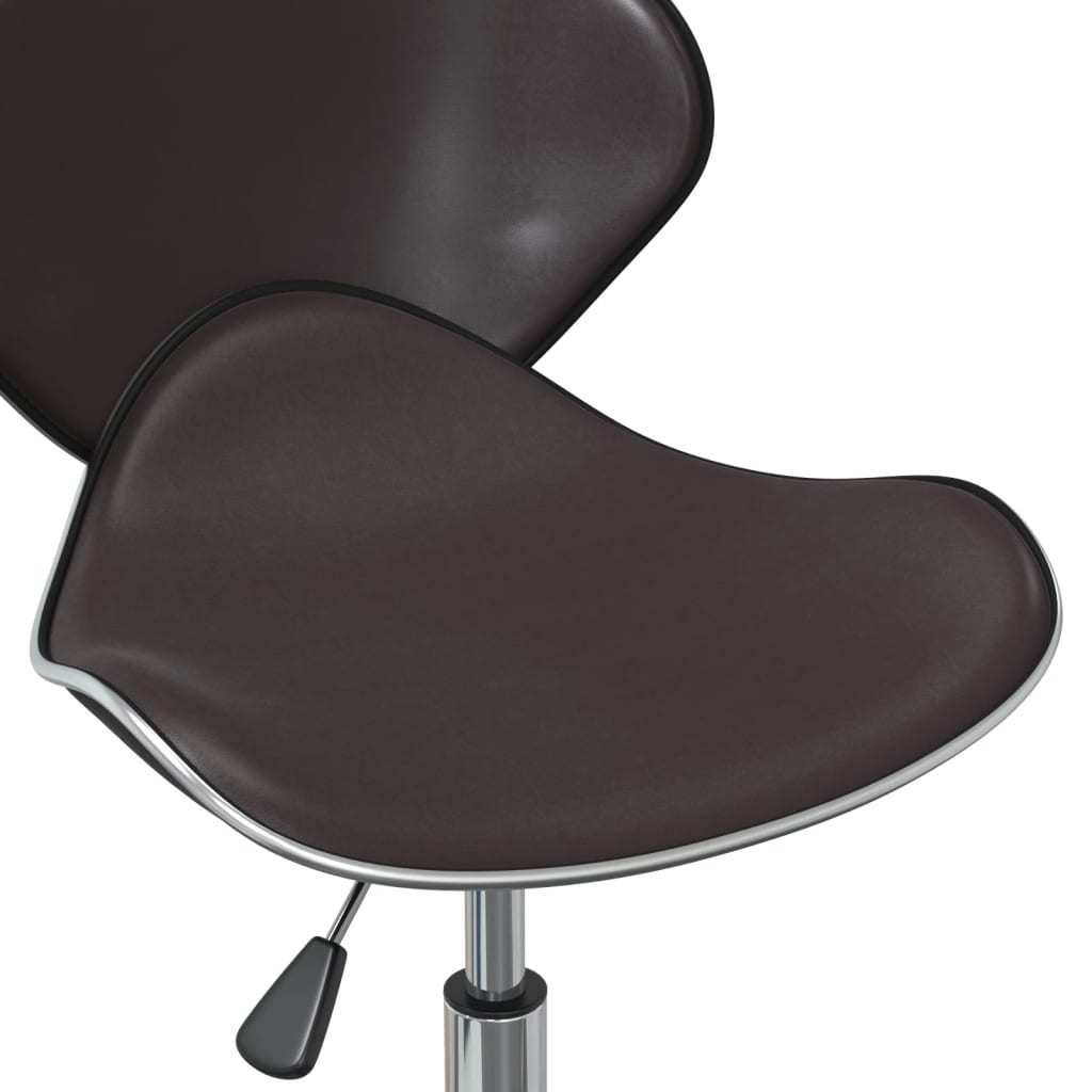 vidaXL Chaises de salle à manger 4 pcs Similicuir marron pivotantes