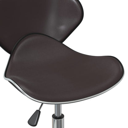vidaXL Chaises de salle à manger 4 pcs Similicuir marron pivotantes