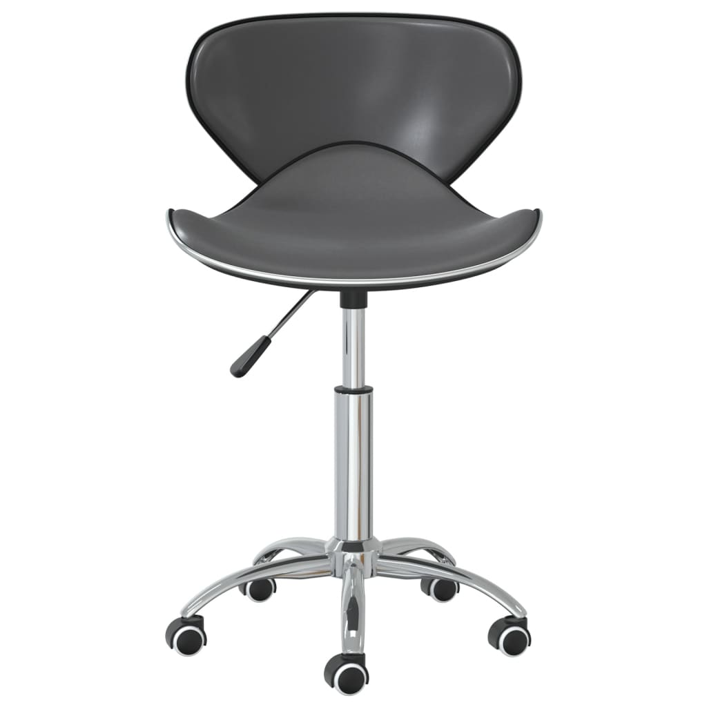 vidaXL Chaises de salle à manger pivotantes 4 pcs Gris Similicuir