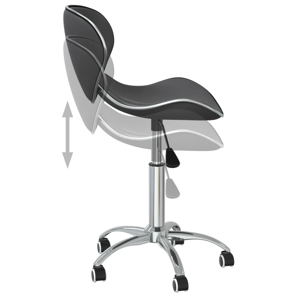 vidaXL Chaises de salle à manger pivotantes 4 pcs Gris Similicuir