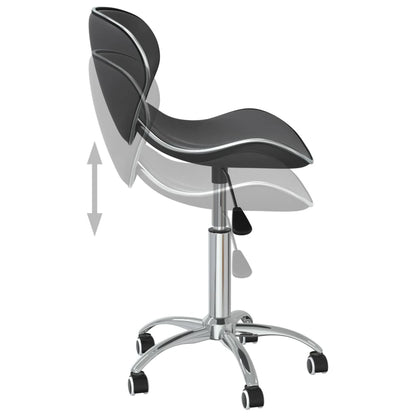 vidaXL Chaises de salle à manger pivotantes 4 pcs Gris Similicuir