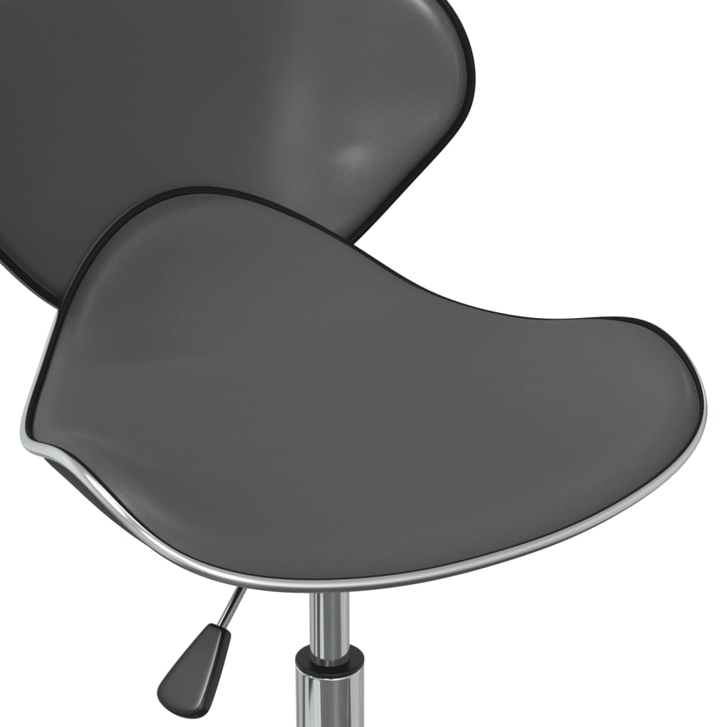 vidaXL Chaises de salle à manger pivotantes 4 pcs Gris Similicuir