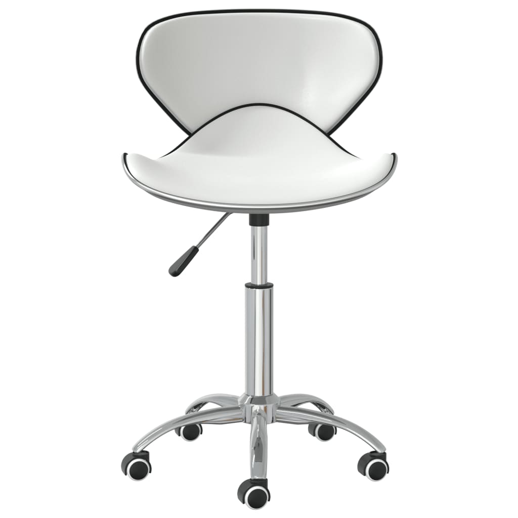 vidaXL Chaises de salle à manger pivotantes 6 pcs Blanches Similicuir