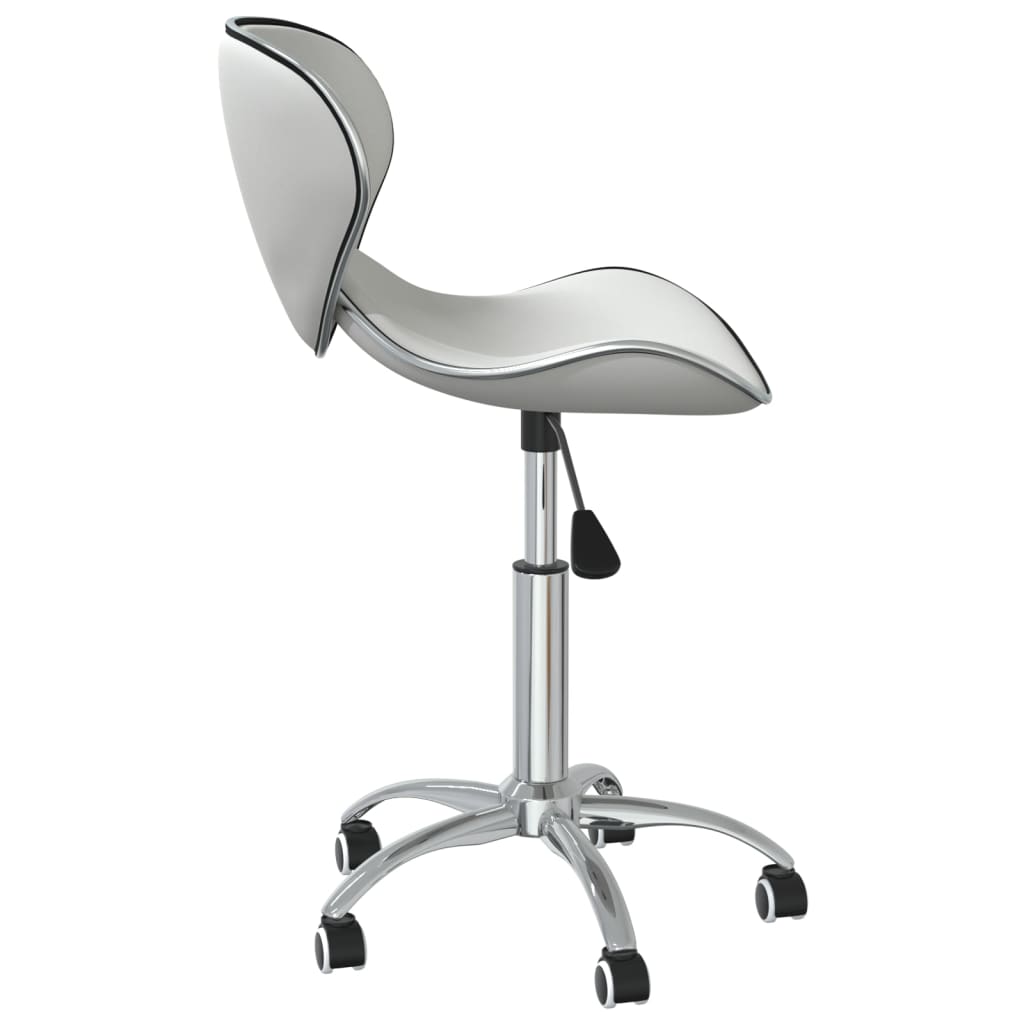 vidaXL Chaises de salle à manger pivotantes 6 pcs Blanches Similicuir
