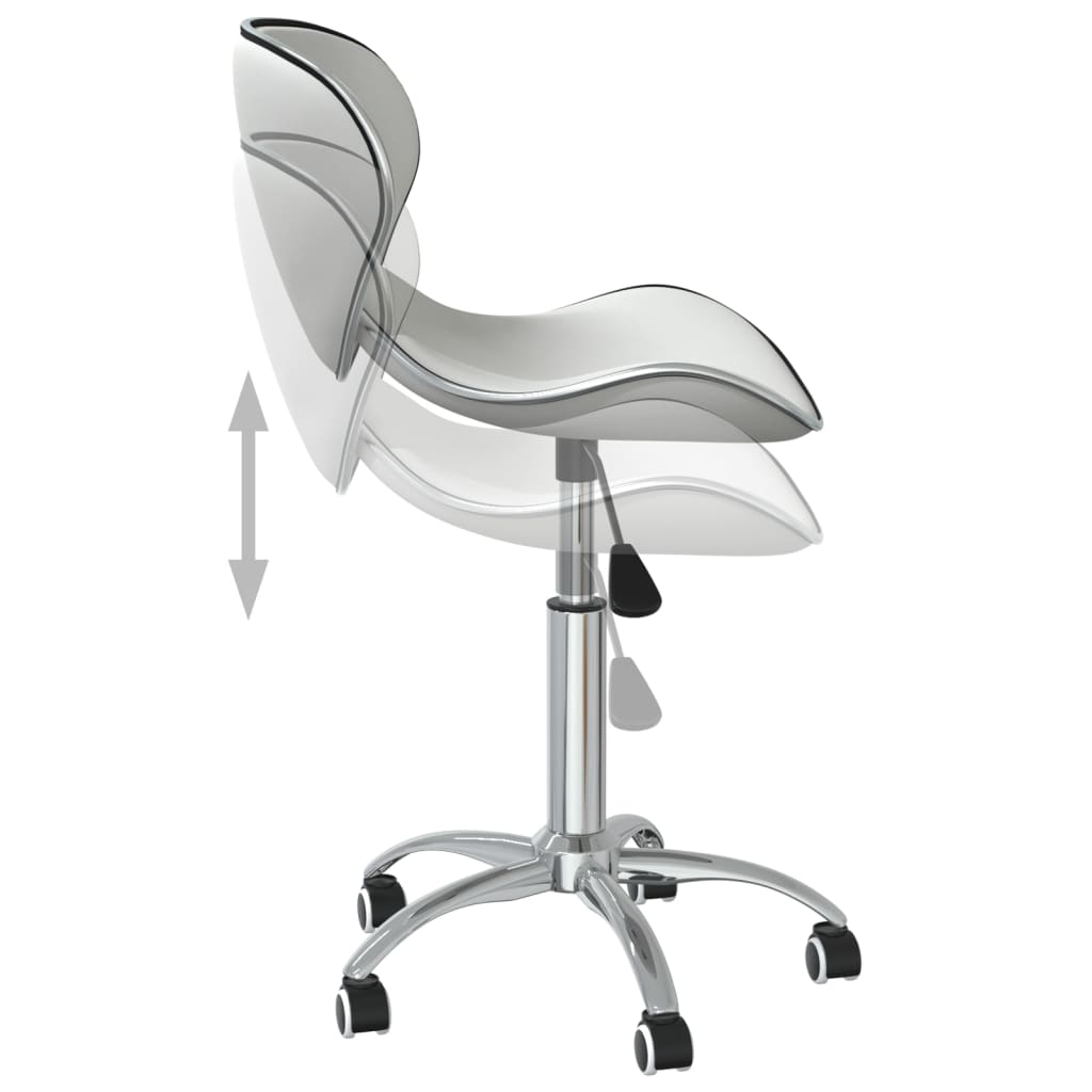 vidaXL Chaises de salle à manger pivotantes 6 pcs Blanches Similicuir