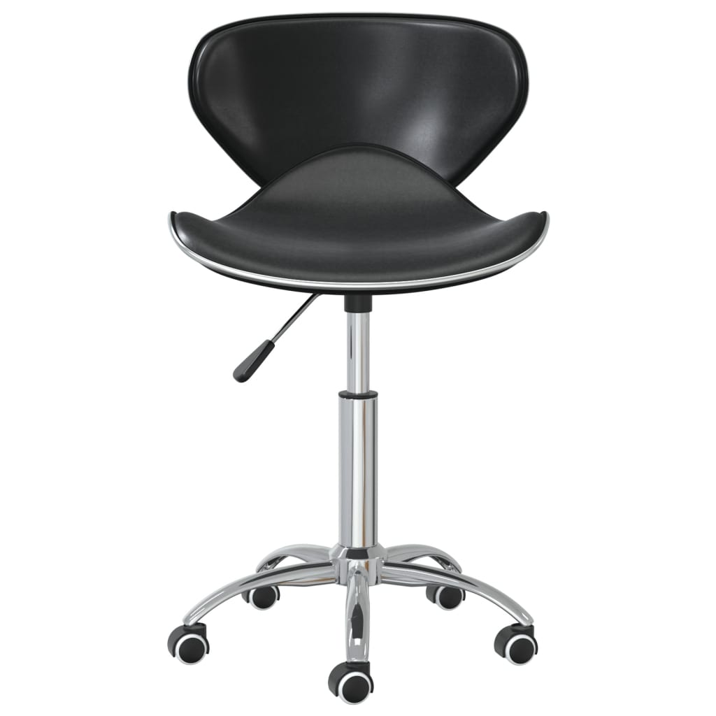 vidaXL Chaises de salle à manger 6 pcs pivotantes Noir Similicuir
