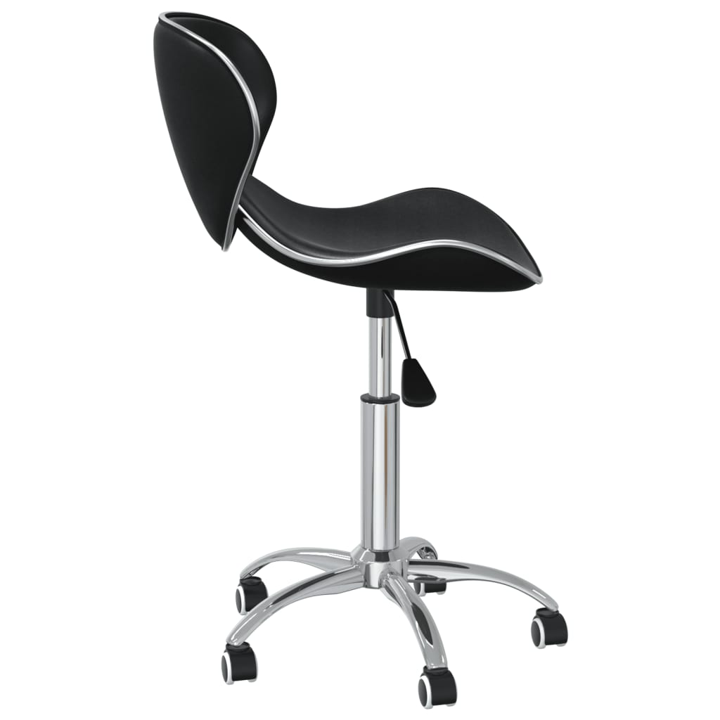 vidaXL Chaises de salle à manger 6 pcs pivotantes Noir Similicuir