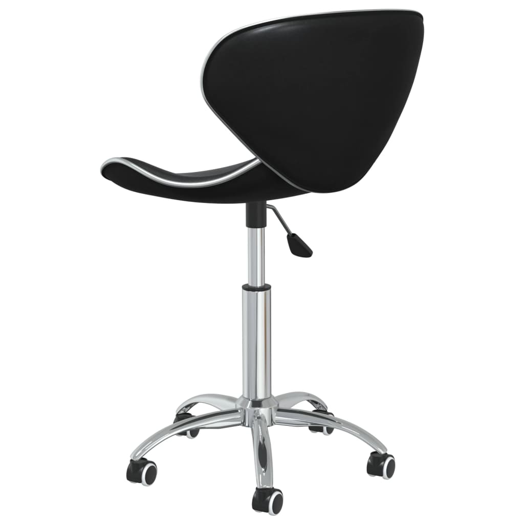 vidaXL Chaises de salle à manger 6 pcs pivotantes Noir Similicuir