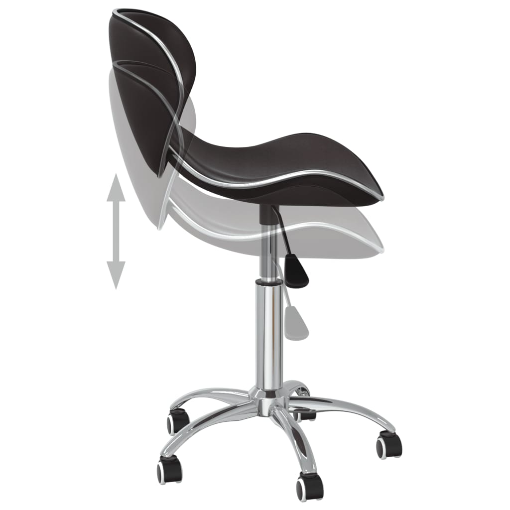 vidaXL Chaises de salle à manger 6 pcs pivotantes marron similicuir