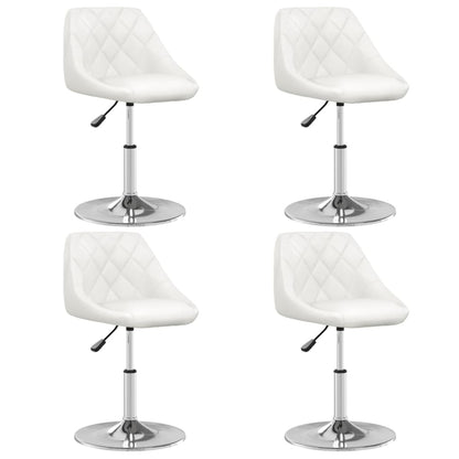 vidaXL Chaises de salle à manger 4 pcs Similicuir blanc