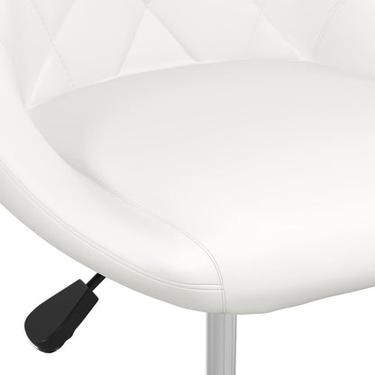 vidaXL Chaises de salle à manger 4 pcs Similicuir blanc
