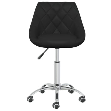 vidaXL Chaises de salle à manger pivotantes 4 pcs Similicuir Noir