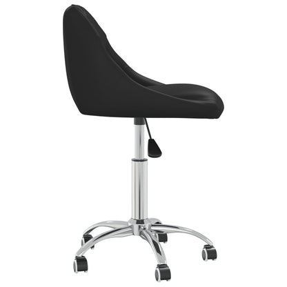 vidaXL Chaises de salle à manger pivotantes 4 pcs Similicuir Noir