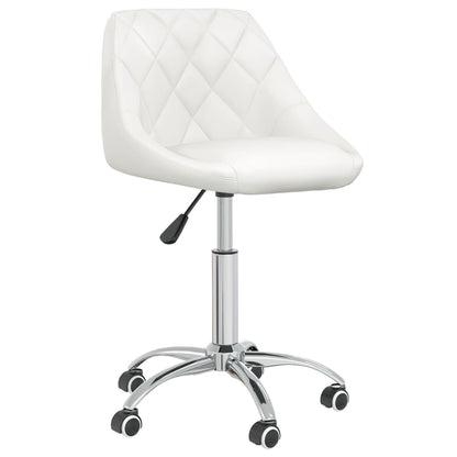 vidaXL Chaises de salle à manger pivotantes 6 pcs Blanches Similicuir