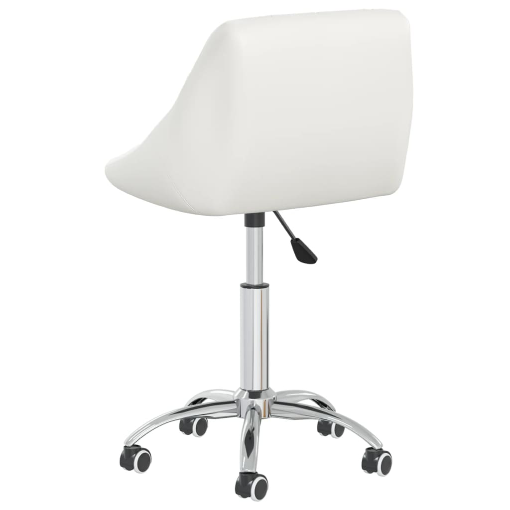 vidaXL Chaises de salle à manger pivotantes 6 pcs Blanches Similicuir