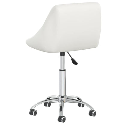 vidaXL Chaises de salle à manger pivotantes 6 pcs Blanches Similicuir