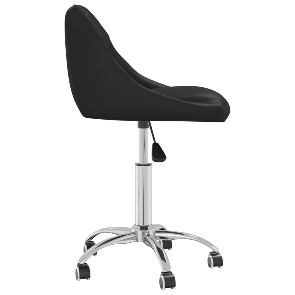 vidaXL Chaises de salle à manger 6 pcs pivotantes Noir Similicuir
