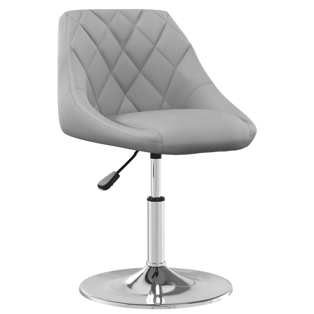 vidaXL Chaises de salle à manger 4 pcs pivotantes velours gris clair