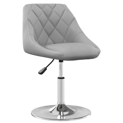 vidaXL Chaises de salle à manger 4 pcs pivotantes velours gris clair