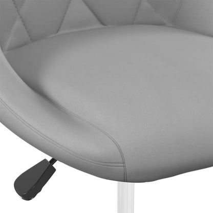 vidaXL Chaises de salle à manger 4 pcs pivotantes velours gris clair