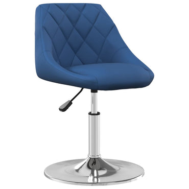 vidaXL Chaises de salle à manger 4 pcs pivotantes velours bleu