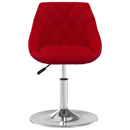 vidaXL Chaises de salle à manger 4 pcs pivotantes velours rouge vin