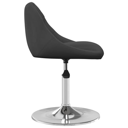 vidaXL Chaises de salle à manger pivotantes 6 pcs Velours noir