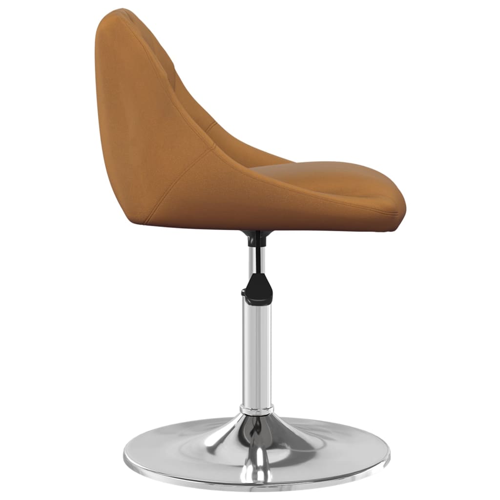 vidaXL Chaises de salle à manger 6 pcs pivotantes velours marron