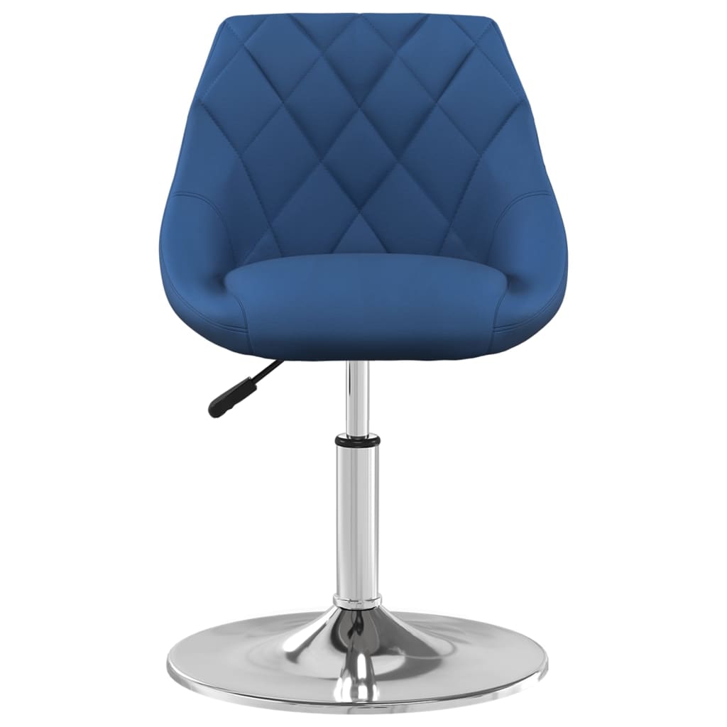 vidaXL Chaises de salle à manger 6 pcs pivotantes velours bleu