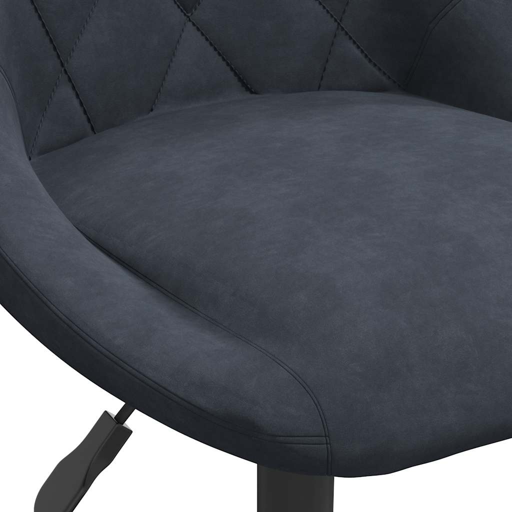 vidaXL Chaises de salle à manger 4 pcs pivotantes velours gris foncé