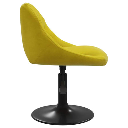 vidaXL Chaises de salle à manger 4 pcs pivotantes velours jaune moutarde