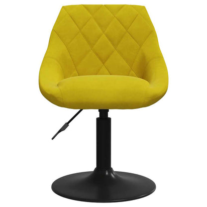 vidaXL Esszimmerstühle 6 Stk. Drehbar Senfgelb Samt