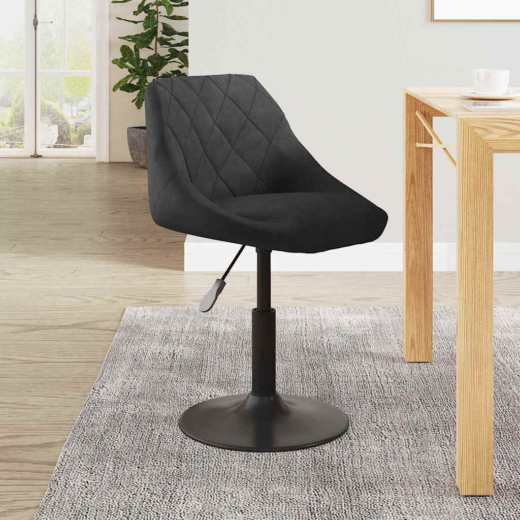 vidaXL Chaise de salle à manger velours noir