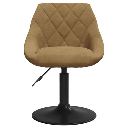 vidaXL Chaise de salle à manger marron velours